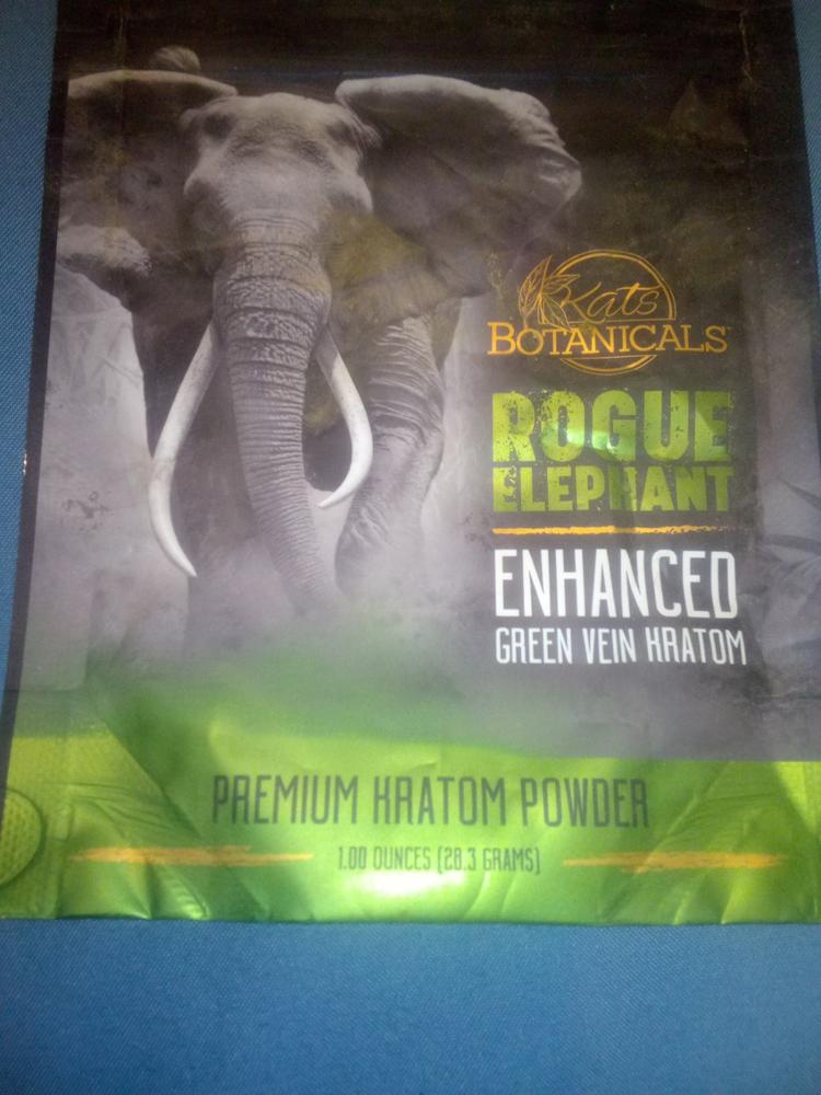 Rogue Elephant Enhanced Green Vein Kratom - 28.3 Grams Powder - Customer Photo From Tim Braddock