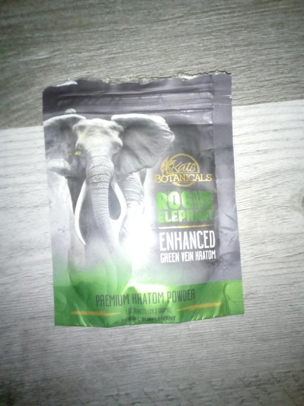 Rogue Elephant Enhanced Green Vein Kratom - 127.5 Grams Powder - Customer Photo From Tim Braddock